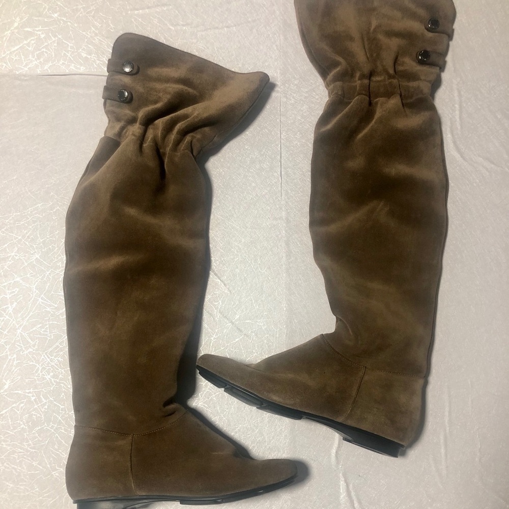 Calvin Klein over the knee brown boots